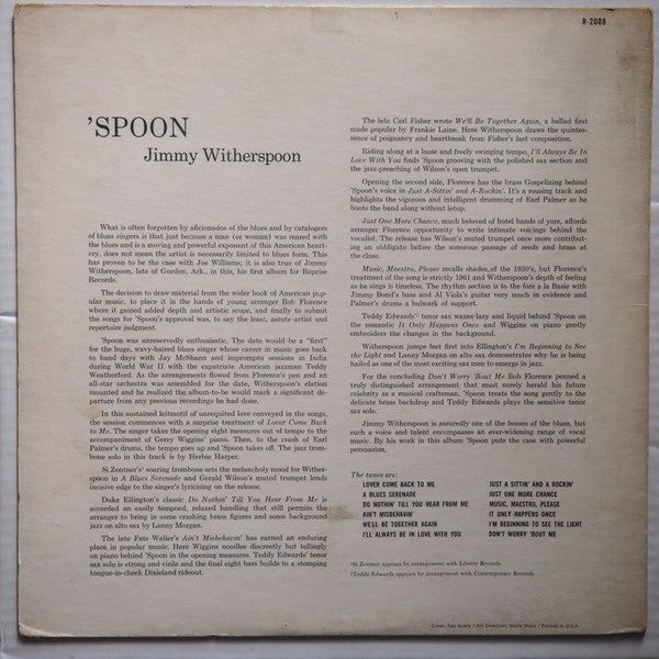 Jimmy Witherspoon : 'Spoon (LP)