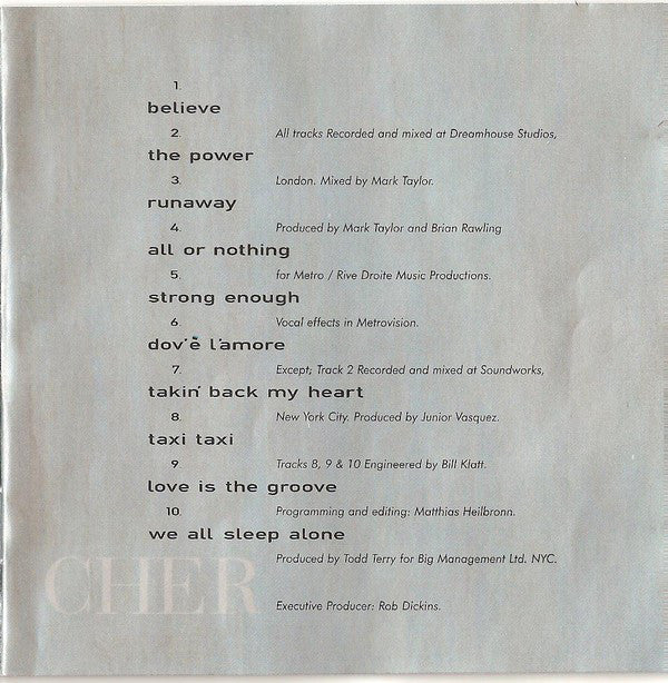 Cher : Believe (CD, Album)