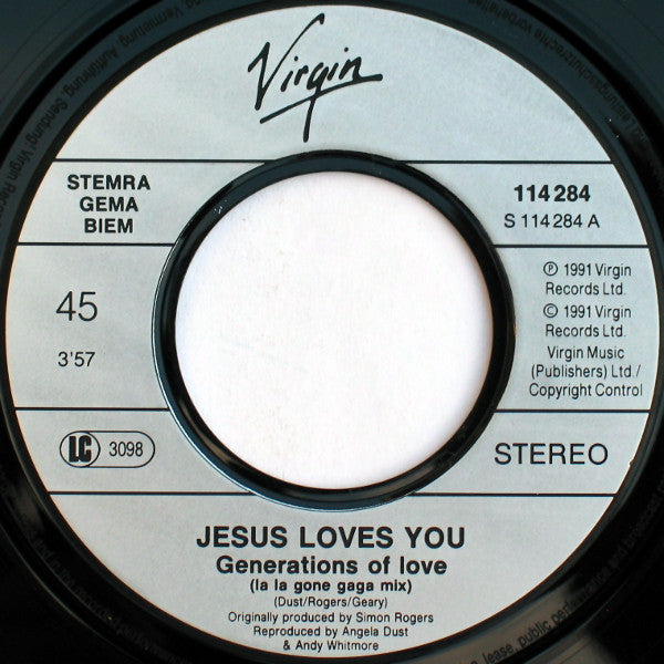 Jesus Loves You : Generations Of Love (7", Single, Gre)