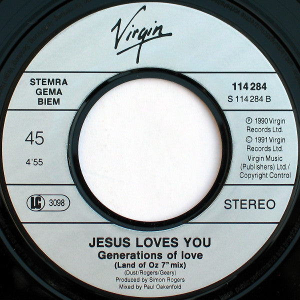 Jesus Loves You : Generations Of Love (7", Single, Gre)