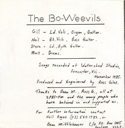 The Bo-Weevils : Why In The World / You Drive Me Wild (Flexi, 7", S/Sided, Single, Gre)