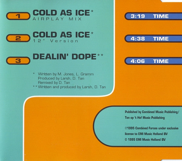 Stingray & Sonicdriver : Cold As Ice (CD, Maxi)