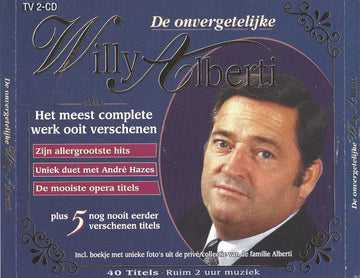 Willy Alberti : De Onvergetelijke Willy Alberti (2xCD, Comp)