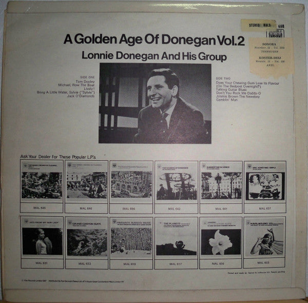 Lonnie Donegan's Skiffle Group : A Golden Age Of Donegan Vol.2 (LP, Comp, RE)