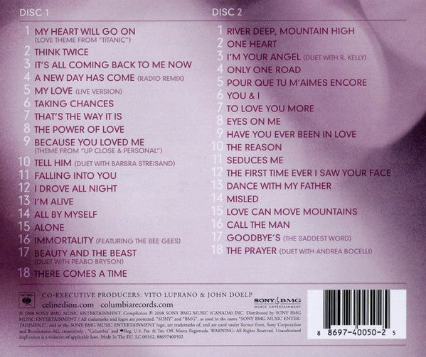 Céline Dion : My Love (Ultimate Essential Collection) (2xCD, Comp)