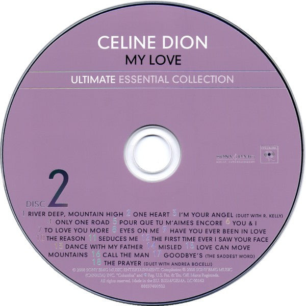 Céline Dion : My Love (Ultimate Essential Collection) (2xCD, Comp)