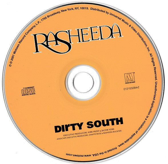 Rasheeda (2) : Dirty South (CD, Album)