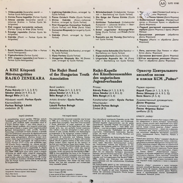 Rajkó : Rajkó (LP, Album)