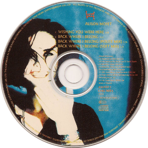 Alison Moyet : Wishing You Were Here (CD, Single)