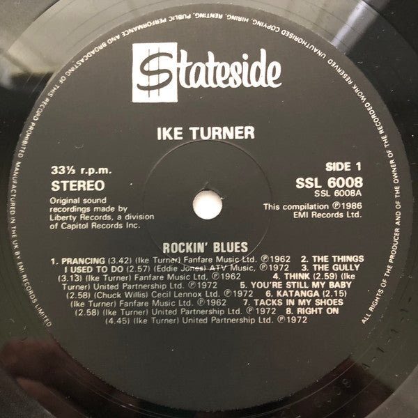 Ike Turner : Rockin' Blues (LP, Comp)