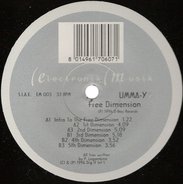 Umma-Y : Free Dimension (12")