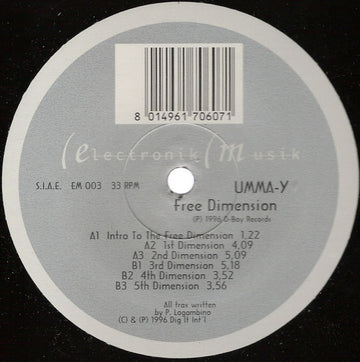 Umma-Y : Free Dimension (12")