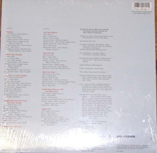 Steve Wariner : I Should Be With You (LP, Album, Pic)