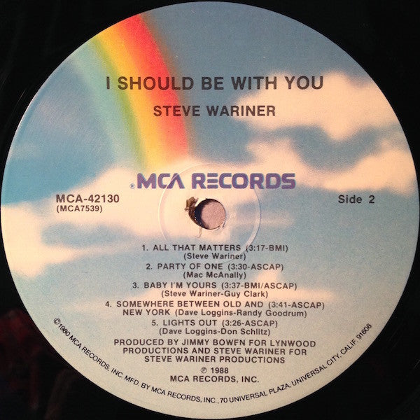 Steve Wariner : I Should Be With You (LP, Album, Pic)