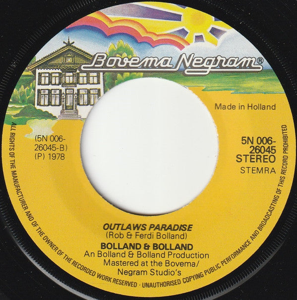 Bolland & Bolland : Hold On (7", Single)