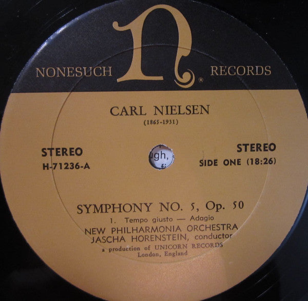 Carl Nielsen, New Philharmonia Orchestra, Jascha Horenstein : Symphony No.5, Op.50 / Saga-Drøm, Op.39 (LP, Album)