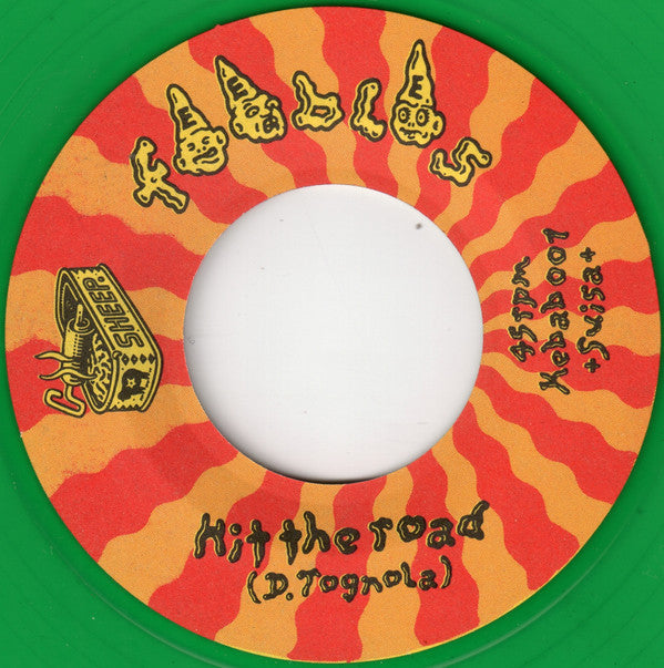 Lombego Surfers / The Feebles : Wig Out / Hit The Road (7", Single, Gre)