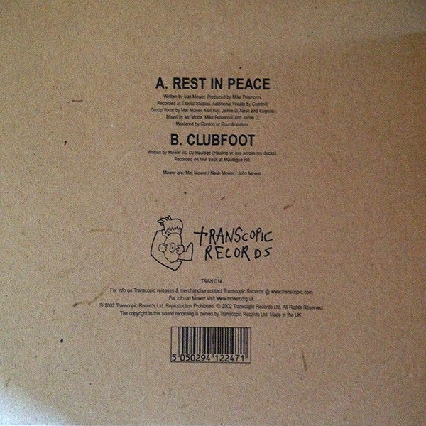 Mower (3) : Rest In Peace (7", Single)