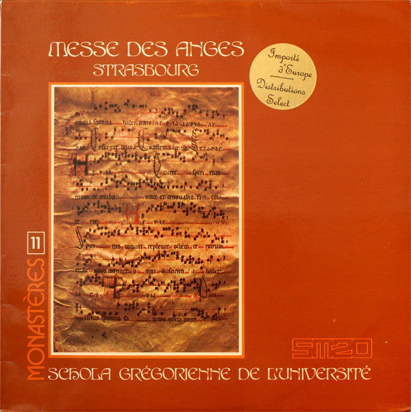 La Schola Grégorienne De L'Université De Strasbourg : Messe Des Anges (LP)
