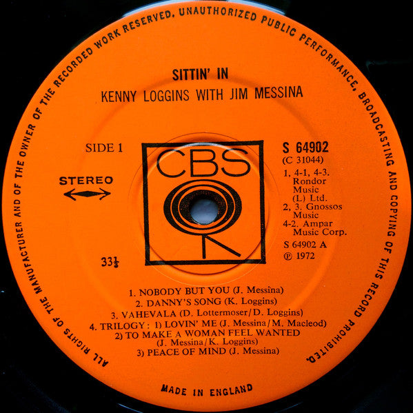 Loggins And Messina : Sittin' In (LP, Album)