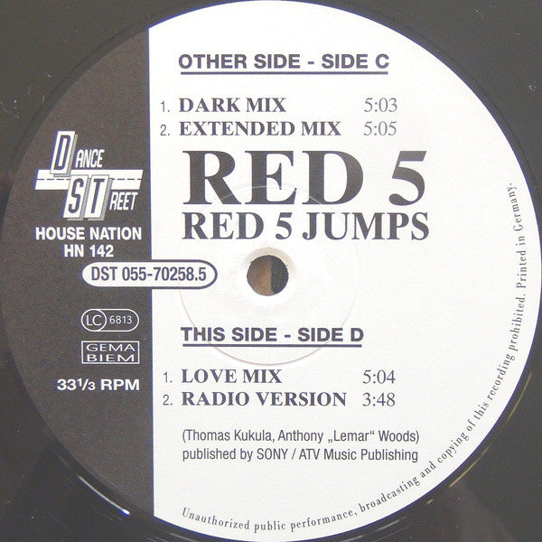 Red 5 : For This World / Red 5 Jumps (2x12")