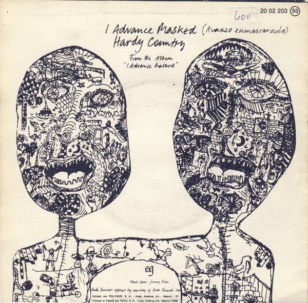 Andy Summers & Robert Fripp : I Advance Masked (7", Single)