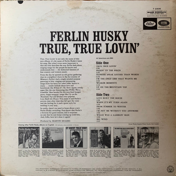Ferlin Husky : True, True Lovin' (LP, Album, Mono)