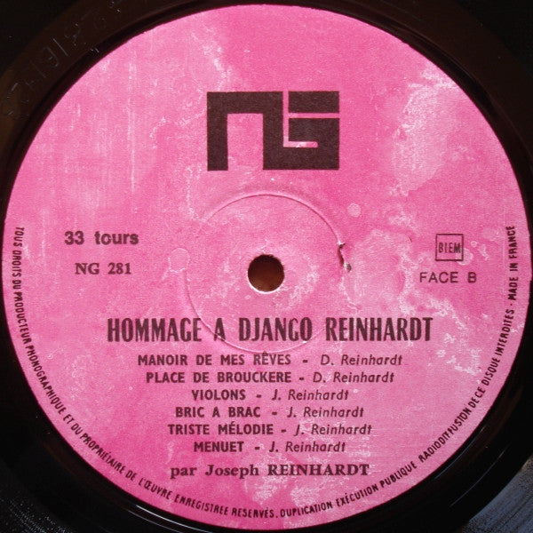 Joseph Reinhardt : Hommage À Django Reinhardt (LP, Album)