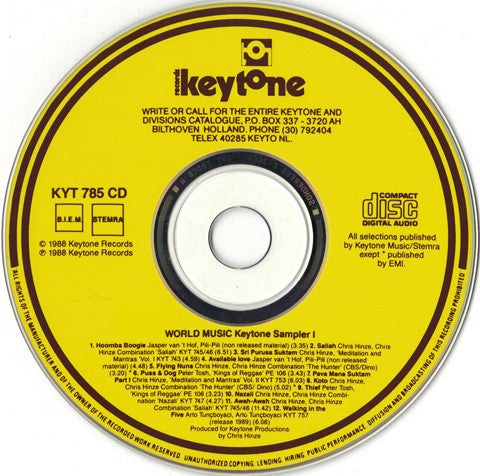 Various : Keytone Sampler 1 - World Music (CD, Comp)