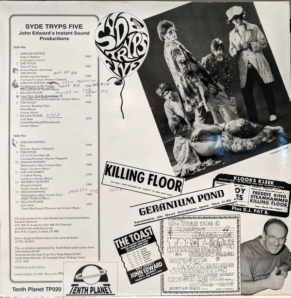 Various : Syde Tryps Five (John Edward's Instant Sound Productions) (LP, Comp, Ltd, Num)