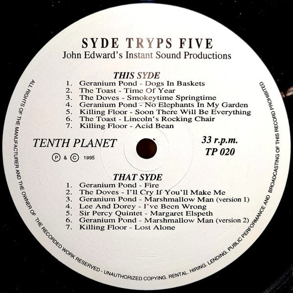 Various : Syde Tryps Five (John Edward's Instant Sound Productions) (LP, Comp, Ltd, Num)