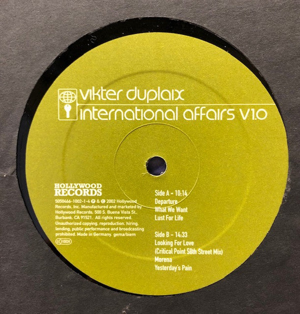 Vikter Duplaix : International Affairs V1.0 (2xLP, Album, Gat)