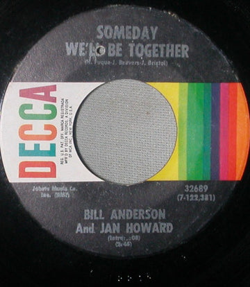 Bill & Jan : Someday We'll Be Together (7", Single, Pin)