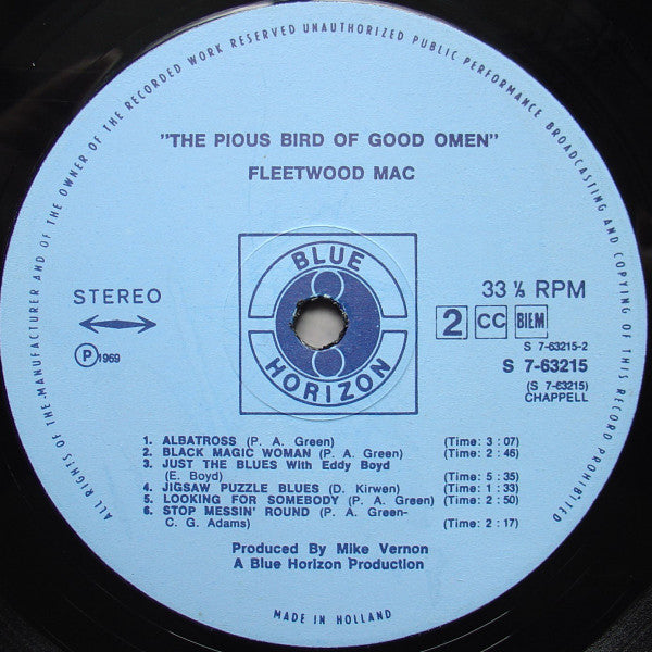 Fleetwood Mac : The Pious Bird Of Good Omen (LP, Comp)