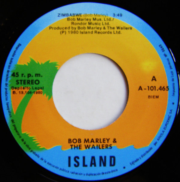 Bob Marley & The Wailers : No Importa, Que Mas Da (7", Single)
