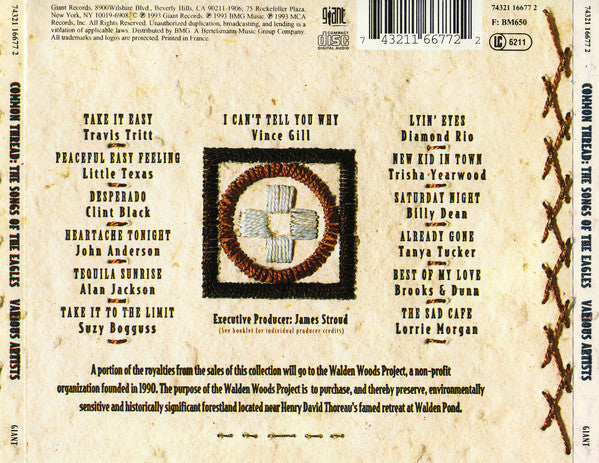 Various : Common Thread: The Songs Of The Eagles (CD, Album)