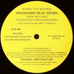 Mix2Inside : Show Me A Sign (12", S/Sided, Ltd)