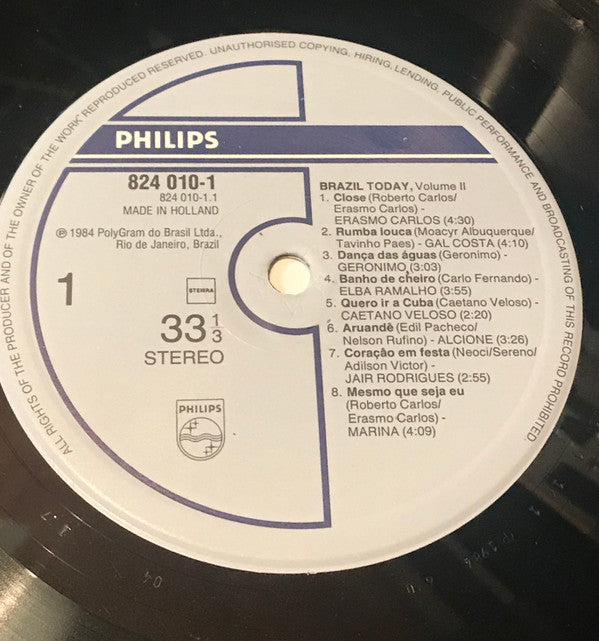 Various : Brazil Today! - Volume 2 (LP, Comp)