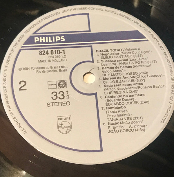 Various : Brazil Today! - Volume 2 (LP, Comp)