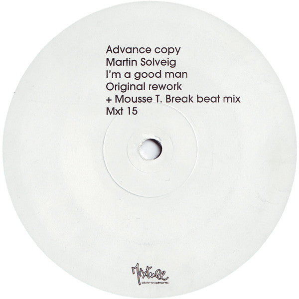 Martin Solveig : I'm A Good Man (12")
