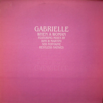 Gabrielle : When A Woman (12")