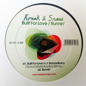 Kraak & Smaak : Built For Love / Runnin' (12", Maxi)