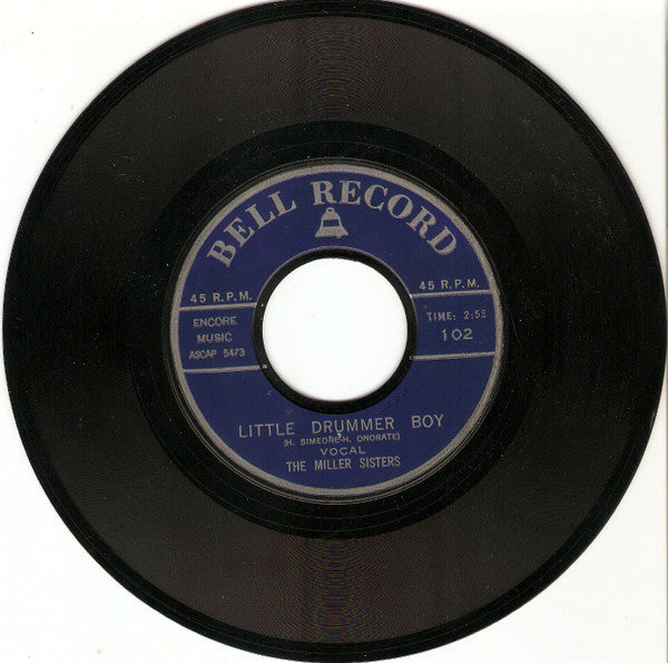 Miller Sisters (2) / The Playmakers : Little Drummer Boy / The Chipmunk Song (7", Single)