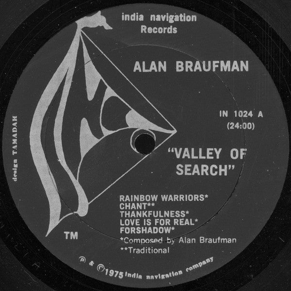 Alan Braufman : Valley Of Search (LP, Album)
