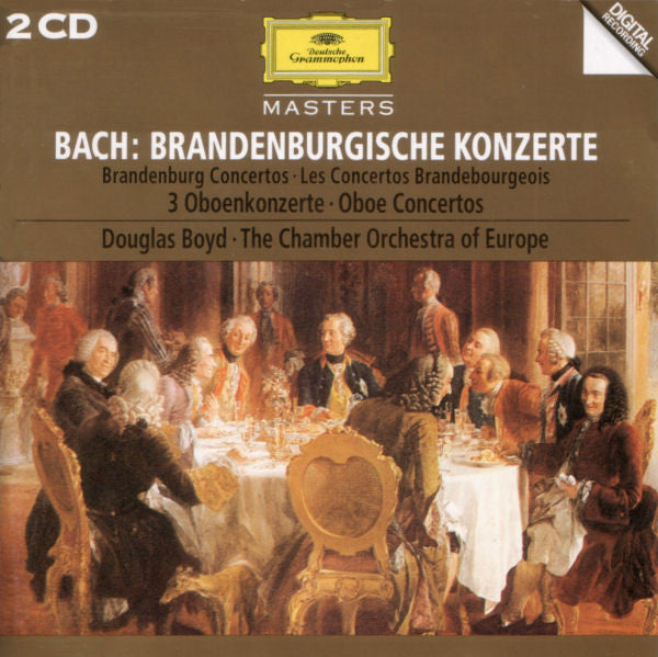 Johann Sebastian Bach - Douglas Boyd, The Chamber Orchestra Of Europe : Brandenburgische Konzerte / Brandenburg Concertos, 3 Oboenkonzerte / Oboe Concertos (2xCD, Comp, RE, RM)