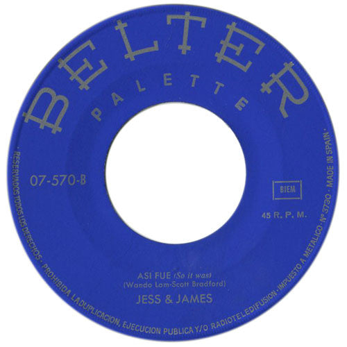 Jess & James : Nubes = Bleeding Roses  (7", Single)