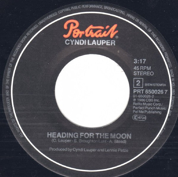 Cyndi Lauper : True Colors (7", Single)