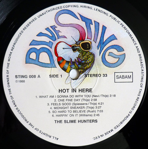 The Slime Hunters : Hot In Here (LP, Album)