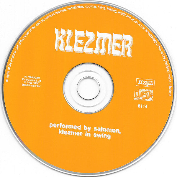 Salomon, Klezmer In Swing : Klezmer (CD, Album)