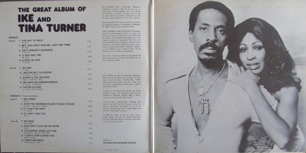 Ike & Tina Turner : The Great Album Of Ike And Tina Turner (LP, Album, RE + LP, Album, RE + Comp)
